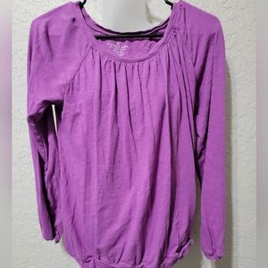 Purple long sleeve tee